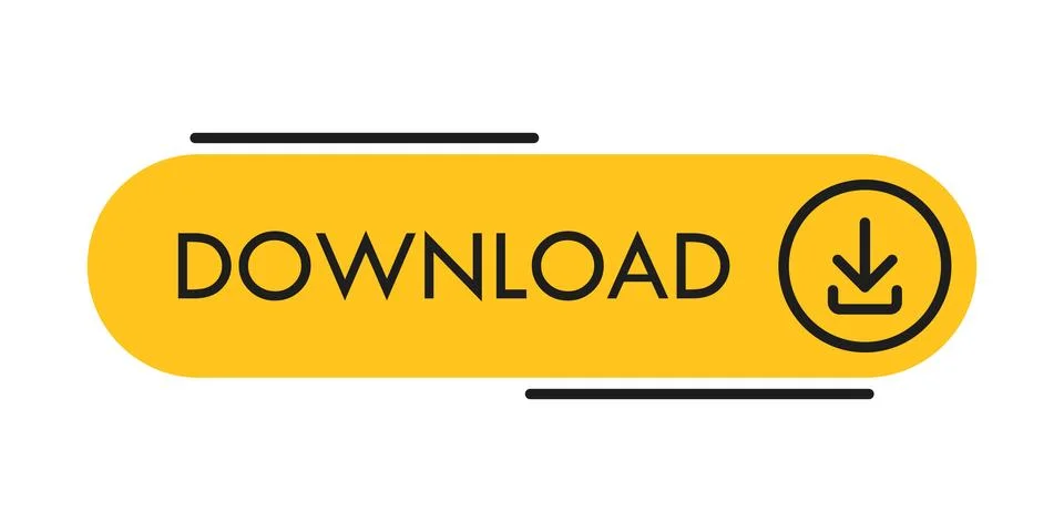 Download button icon in flat style. File upload vector illustration on isol.. Illustrazione stock