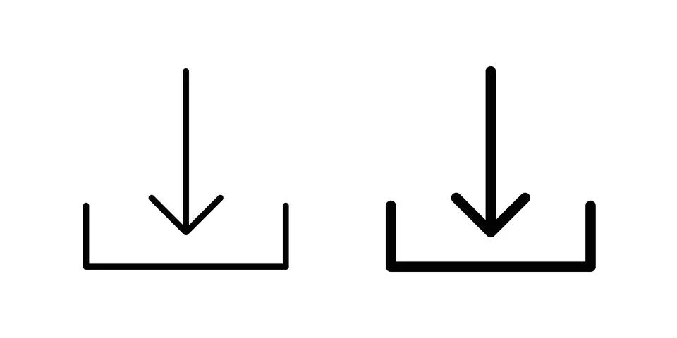 Download button icon graphic element. web icon set 스톡 일러스트