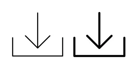 Download button icon symbol. Flat Vector illustration 스톡 일러스트