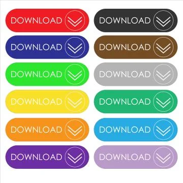 Download button Stock Illustration