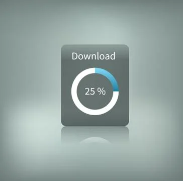 Download button with loading Stock-Illustration