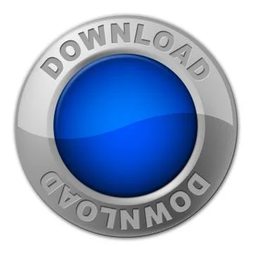 Download button meaning save data and application Stock Illustration