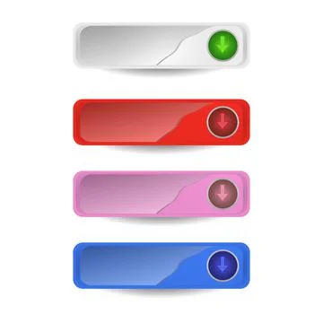 Download button square Stock Illustration