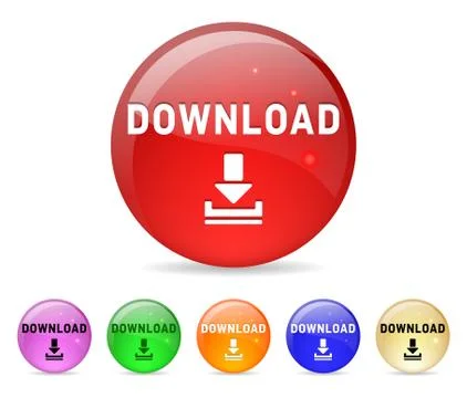 Download buttons 스톡 일러스트