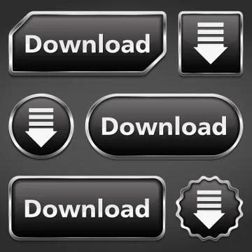 Download Buttons Illustrazione stock