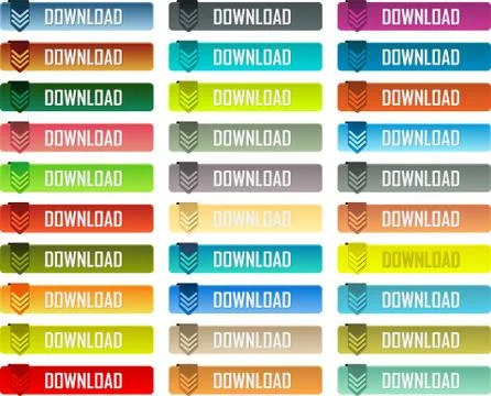Download buttons Stock Illustration