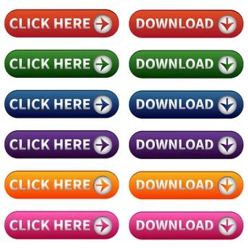 Download Buttons Stock Illustration
