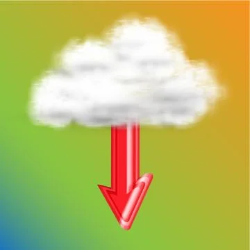 Download from cloud, vector. 스톡 일러스트