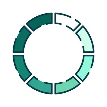 Download color line icon. Loading sign. Vector illustration for web page, app Stock Illustration
