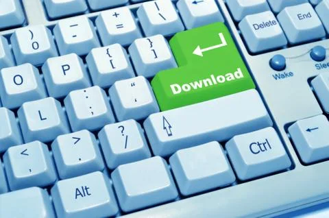 Download of computer keyboard Stock Photos