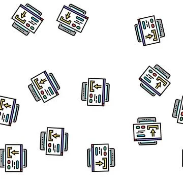 Download content ugc vector seamless pattern Stock Illustration