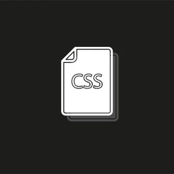 Download CSS document icon - vector file format symbol 스톡 일러스트