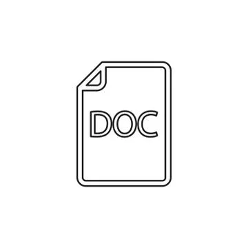 Download DOC document icon - vector file format Stock-Illustration
