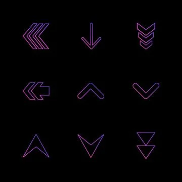 Download , down , up , arrows , directions , left , right , pointer ,eps icon Stock Illustration