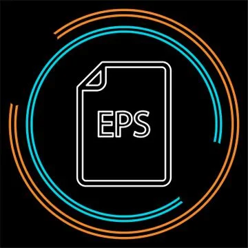 Download EPS document icon - vector file format 스톡 일러스트