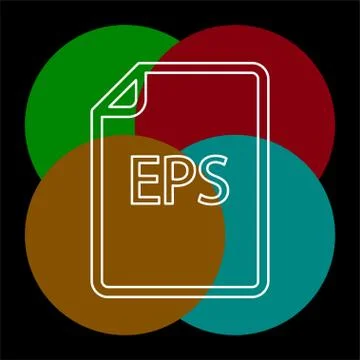 Download EPS document icon - vector file format Stock Illustration