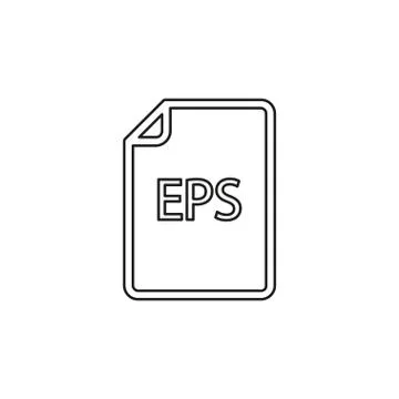 Download EPS document icon - vector file format Stock Illustration