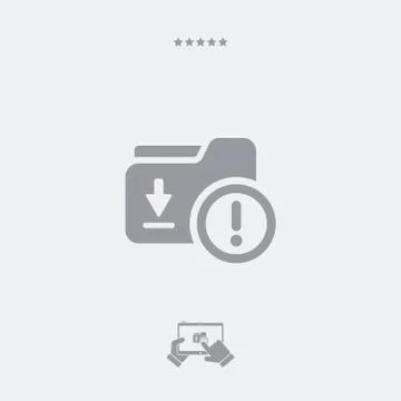 Download error icon, download error vector, download error symbol,  download  Illustrazione stock