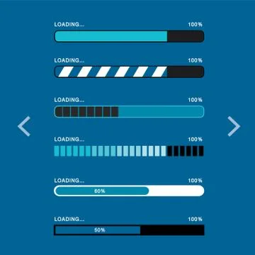 Download file and Loading icon app website vector Stock Illustration