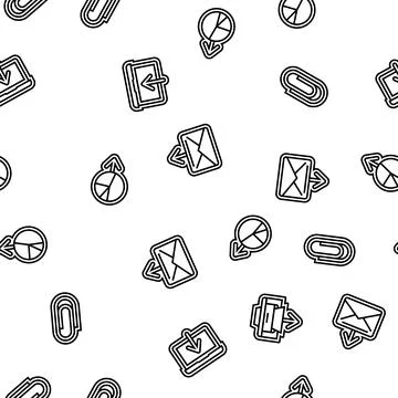 Download file computer data seamless pattern vector Stock Illustration