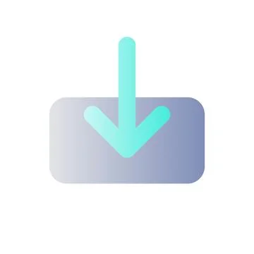 Download file flat gradient color ui icon イラスト素材