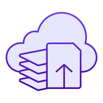 Download files flat icon. Document download blue icons in trendy flat style Stock Illustration