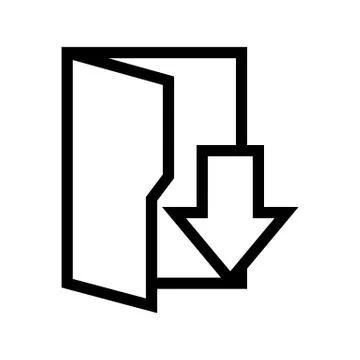 Download Files Folder Icon Stock Illustration