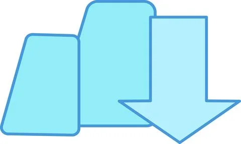 Download-files-icon Stock Illustration