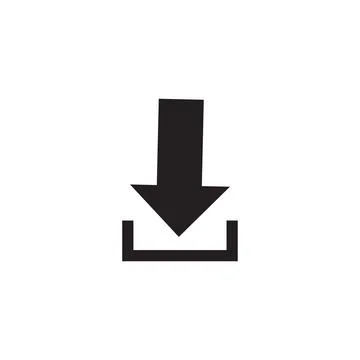 Download flat icon, vector illustration on gray background Stock Illustration