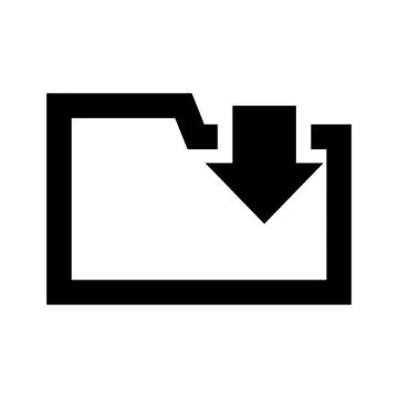 Download Folder Icon Stock Illustration