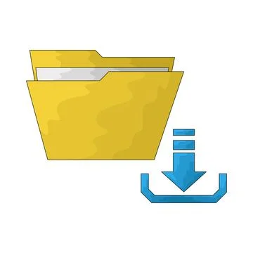 Download Folder illustration Illustrazione stock
