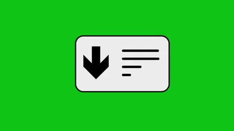 Download icon animation with progress lines and checkmark appearing on whit.. 库存影片 346497295