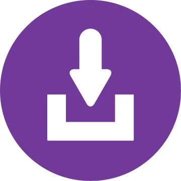 Download icon button Ilustração Stock