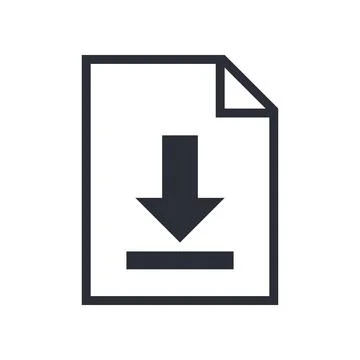 Download icon button on white background Stock Illustration