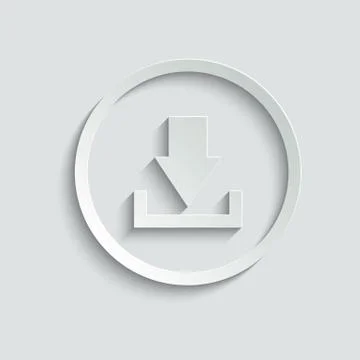 Download icon. Cloud upload vector Icon. line style. vector symbol Stock Illustration