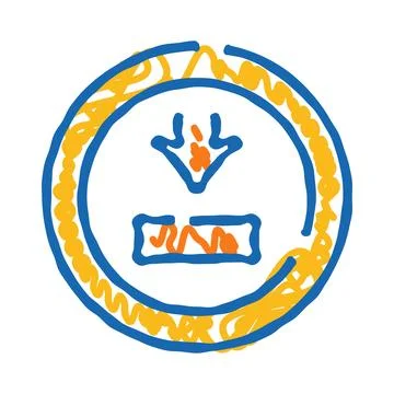 Download icon drawing data transfer concept イラスト素材