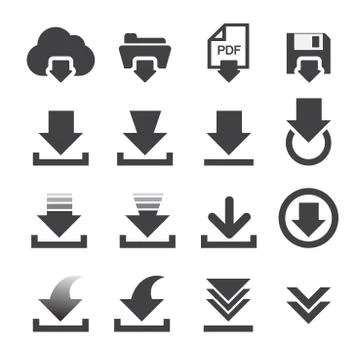 Download icon Stock Illustration