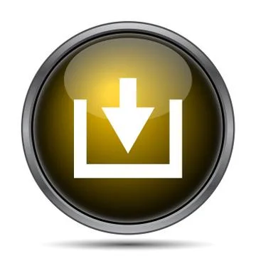 Download icon. Internet button on white background.. Stock Illustration