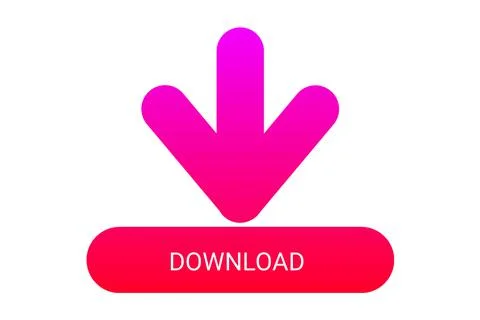Download Icon Upload Button Load Symbol Colorful Geometric Shapes Gradient Do Stock Illustration
