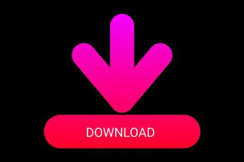 Download Icon Upload Button Load Symbol Colorful Geometric Shapes Gradient Do Stock Illustration