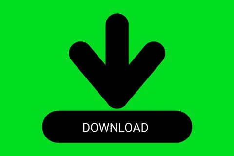 Download Icon Upload Button Load Symbol  Shapes Silhouette Style Download Ico Illustrazione stock