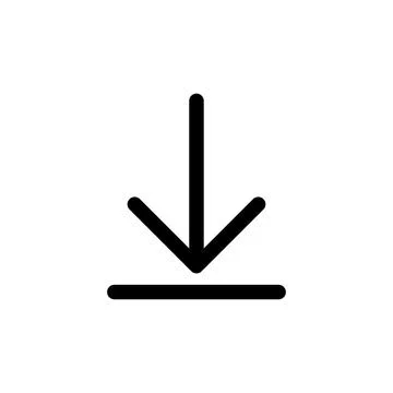 Download icon vector. Downloading vector icon Stock Illustration
