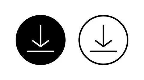 Download icon vector. Downloading vector icon Stock Illustration