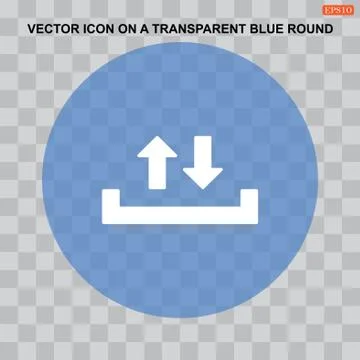 Download Icon Vector flat design style Stock Illustration