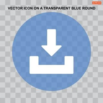 Download Icon Vector flat design style Stock Illustration