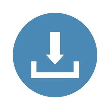 Download Icon Vector flat design style Stock Illustration