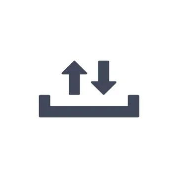 Download Icon Vector flat design style Stock Illustration