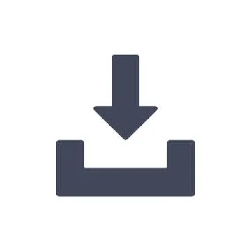 Download Icon Vector flat design style Stock Illustration