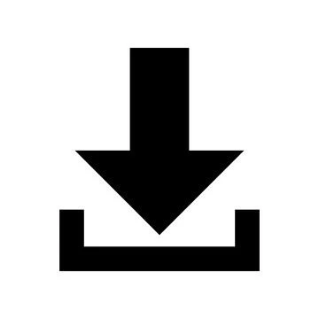 Download icon vector template illustration design Stock Illustration
