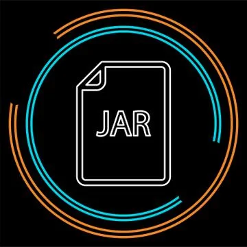 Download JAR document icon - vector file format 스톡 일러스트